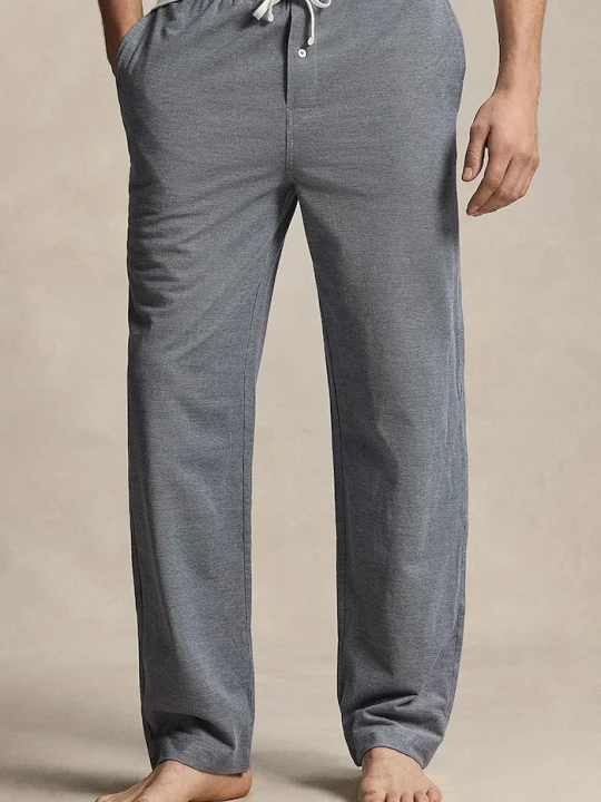 Zdjęcie produktu Polo Ralph Lauren spodnie piżamowe bawełniane granatowy