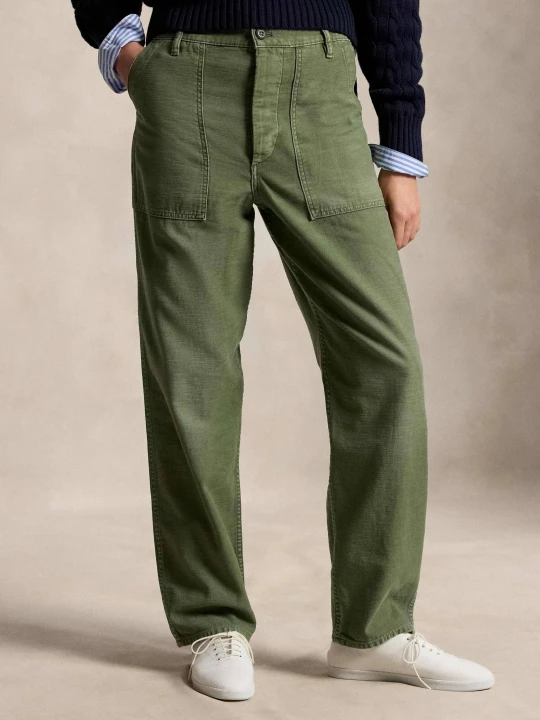 Zdjęcie produktu POLO RALPH LAUREN Spodnie Ricky | Straight fit oliwkowy