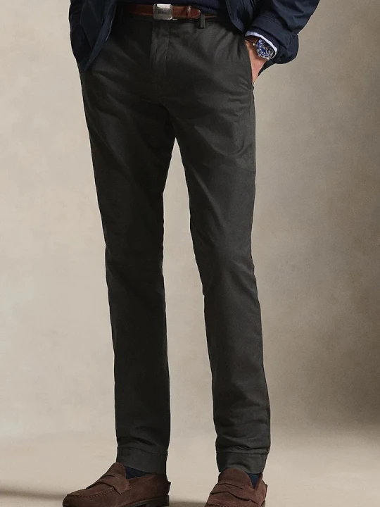 Zdjęcie produktu Polo Ralph Lauren spodnie slim fit męskie z bawełną Slim Fit HDN Pant szary