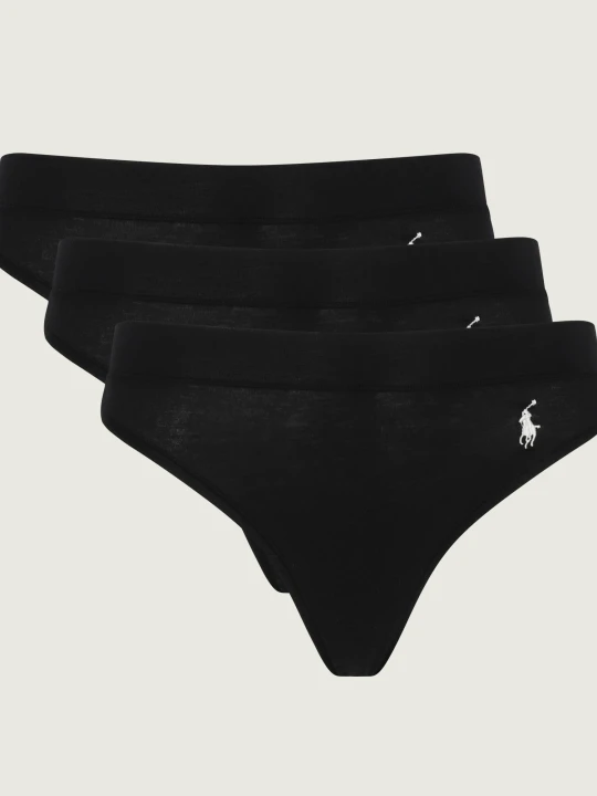 Zdjęcie produktu POLO RALPH LAUREN Stringi 3-pack czarny