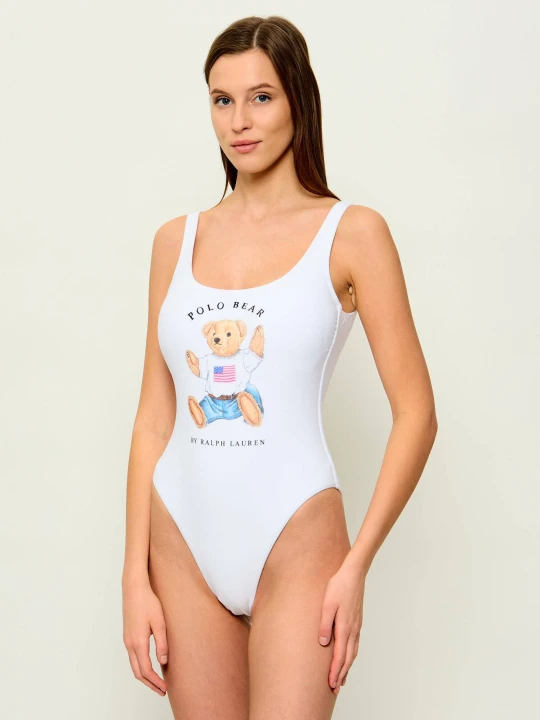 Zdjęcie produktu POLO RALPH LAUREN Strój kąpielowy biały