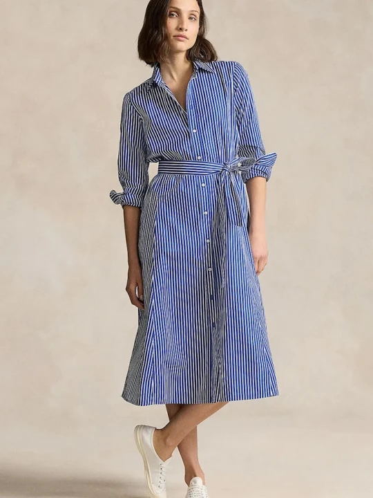 Zdjęcie produktu Polo Ralph Lauren sukienka bawełniana niebieski