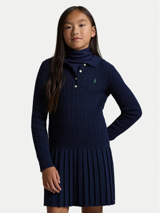 Zdjęcie produktu Polo Ralph Lauren Sukienka dzianinowa 313978841001 Granatowy Regular Fit