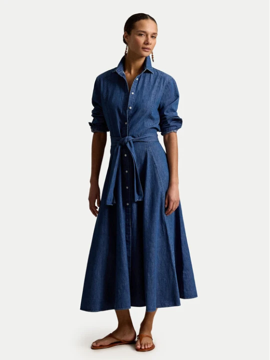 Zdjęcie produktu Polo Ralph Lauren Sukienka jeansowa 211B23998001 Niebieski Regular Fit