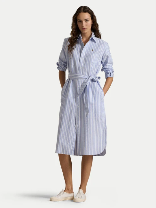 Zdjęcie produktu Polo Ralph Lauren Sukienka koszulowa 211959901001 Błękitny Regular Fit Niebieski jasny