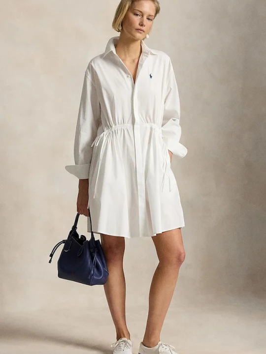 Zdjęcie produktu Polo Ralph Lauren sukienka koszulowa bawełniana MW CTN PW-WVN-DRESSES biały