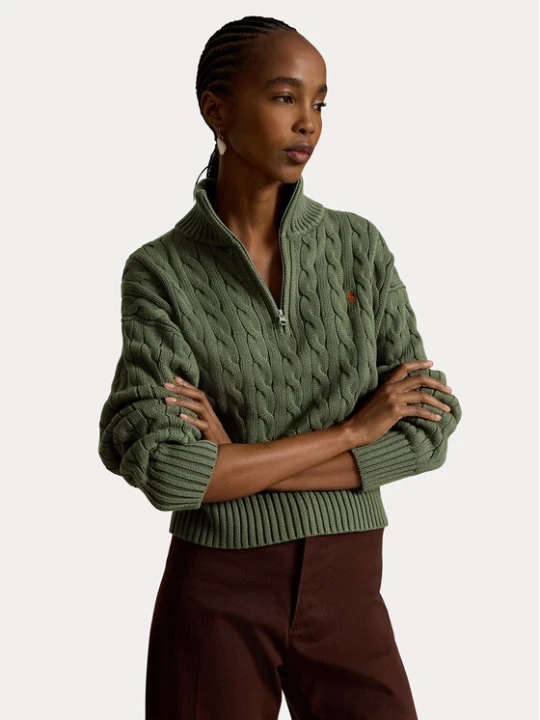 Zdjęcie produktu Polo Ralph Lauren Sweter 211963467508 Zielony Regular Fit