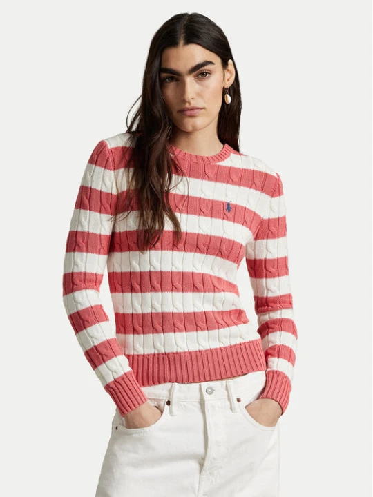 Zdjęcie produktu Polo Ralph Lauren Sweter 211965754001 Różowy Slim Fit