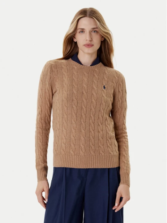 Zdjęcie produktu Polo Ralph Lauren Sweter 211971865002 Beżowy Slim Fit