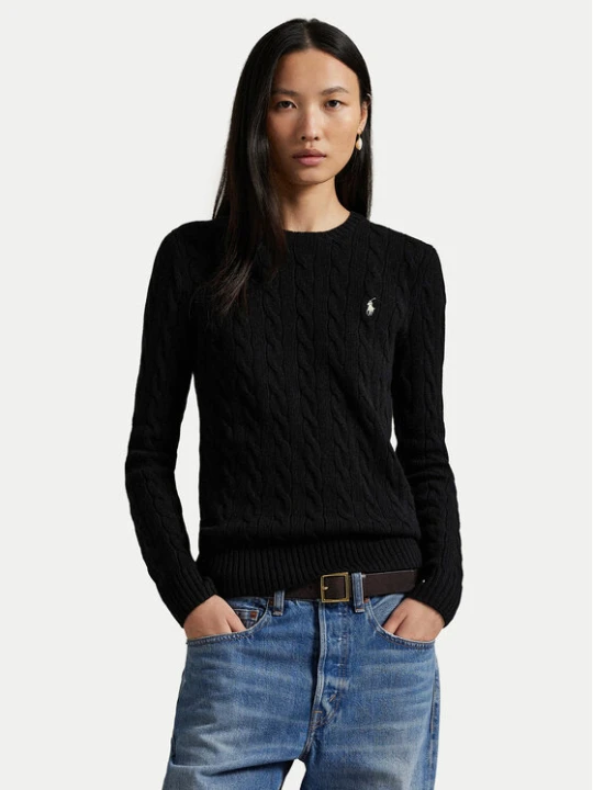 Zdjęcie produktu Polo Ralph Lauren Sweter 211971865005 Czarny Slim Fit
