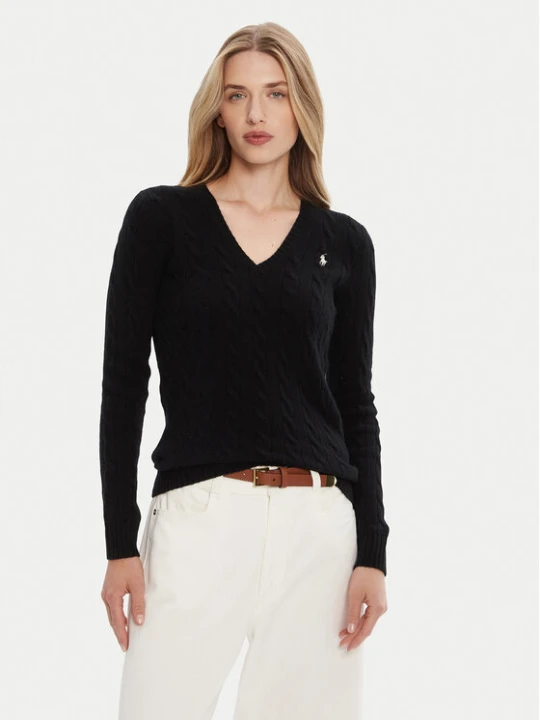 Zdjęcie produktu Polo Ralph Lauren Sweter 211971866005 Czarny Slim Fit
