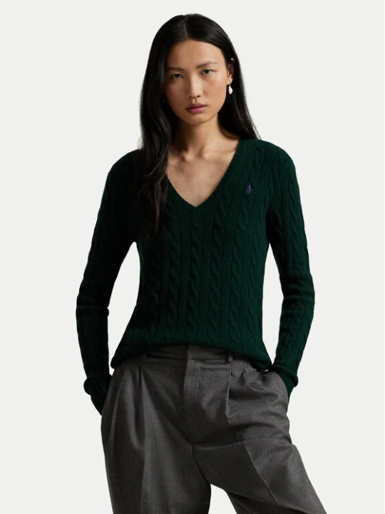 Zdjęcie produktu Polo Ralph Lauren Sweter 211971866009 Zielony Slim Fit