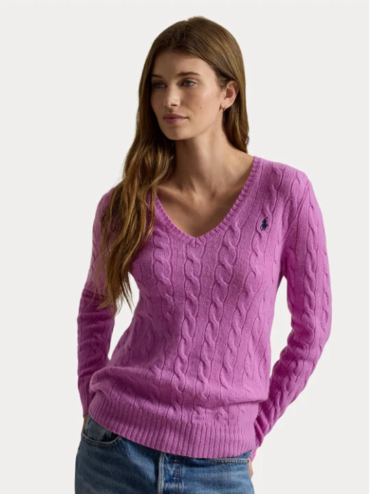 Zdjęcie produktu Polo Ralph Lauren Sweter 211971866504 Różowy Slim Fit