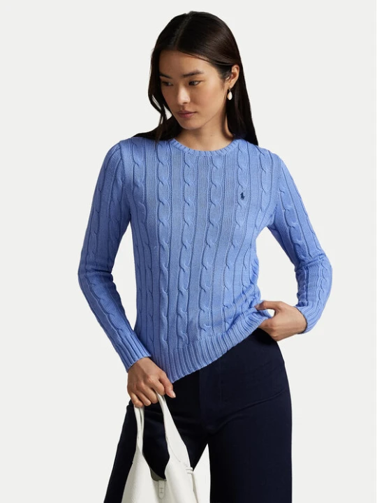 Zdjęcie produktu Polo Ralph Lauren Sweter 211971869009 Niebieski Slim Fit