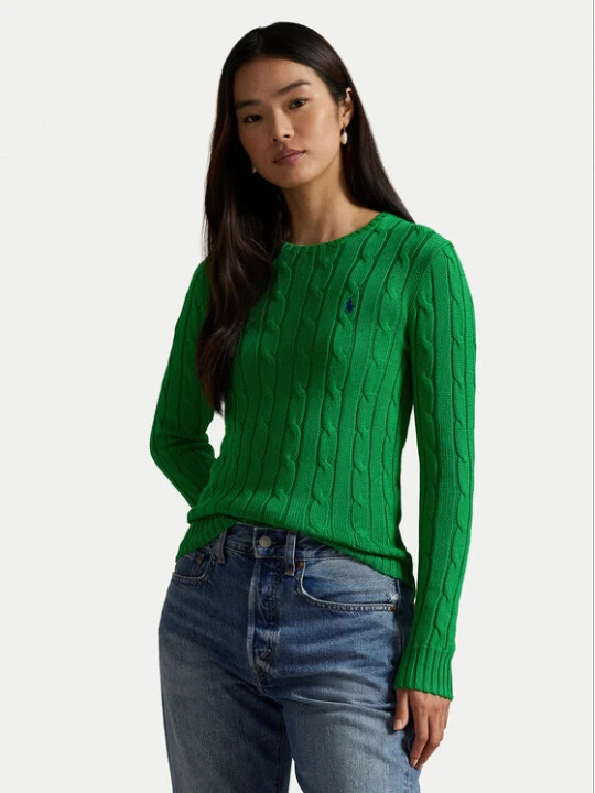 Zdjęcie produktu Polo Ralph Lauren Sweter 211971869011 Zielony Slim Fit