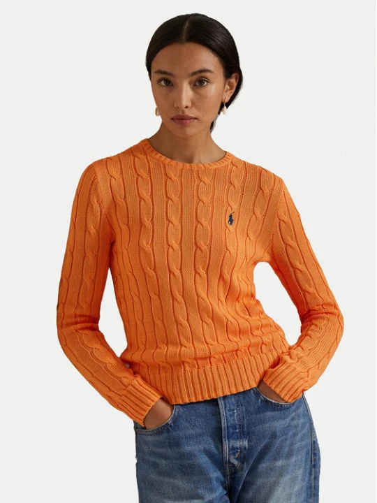 Zdjęcie produktu Polo Ralph Lauren Sweter 211971869014 Pomarańczowy Slim Fit