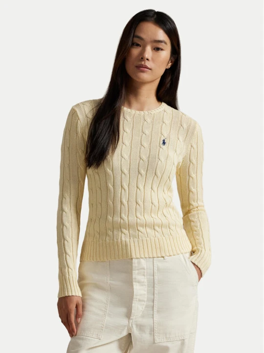 Zdjęcie produktu Polo Ralph Lauren Sweter 211971869015 Żółty jasny Slim Fit