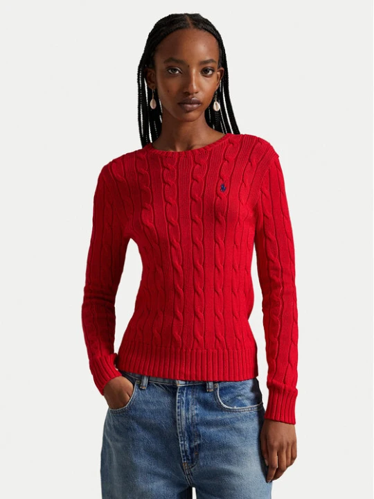 Zdjęcie produktu Polo Ralph Lauren Sweter 211971869502 Czerwony Slim Fit