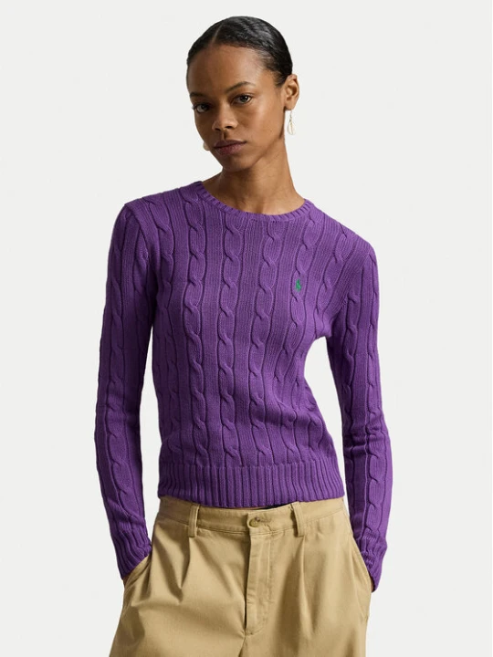 Zdjęcie produktu Polo Ralph Lauren Sweter 211971869503 Fioletowy Slim Fit