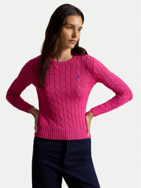 Zdjęcie produktu Polo Ralph Lauren Sweter 211971869508 Różowy Slim Fit