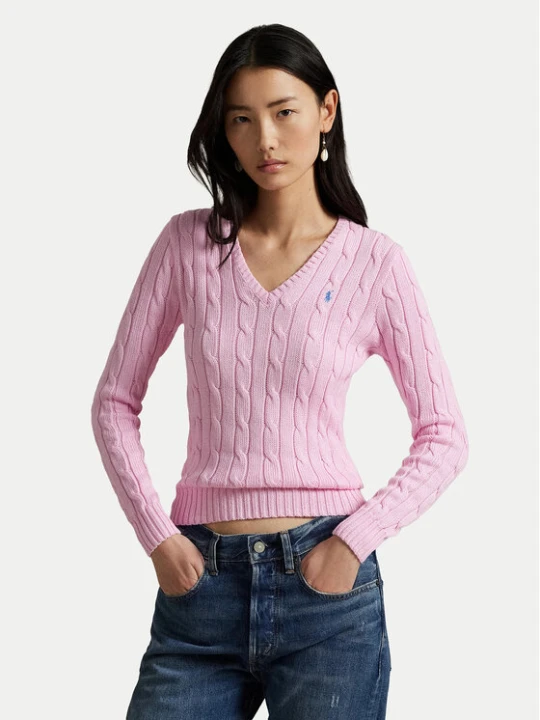Zdjęcie produktu Polo Ralph Lauren Sweter 211971870006 Różowy Slim Fit