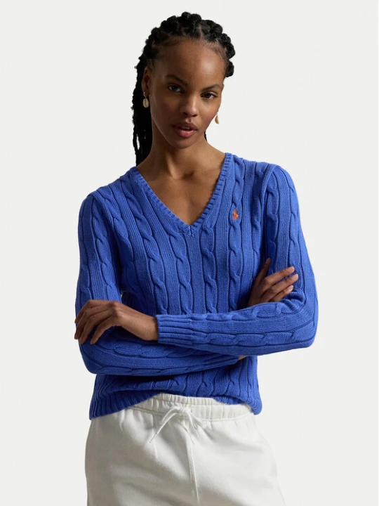 Zdjęcie produktu Polo Ralph Lauren Sweter 211971870504 Niebieski Slim Fit