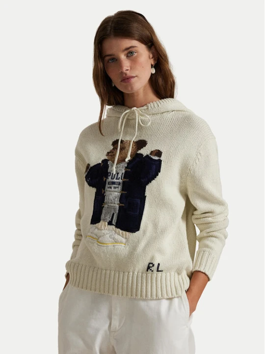 Zdjęcie produktu Polo Ralph Lauren Sweter 211972802001 Beżowy Relaxed Fit