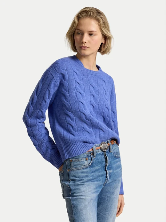 Zdjęcie produktu Polo Ralph Lauren Sweter 211A91216012 Niebieski Straight Fit