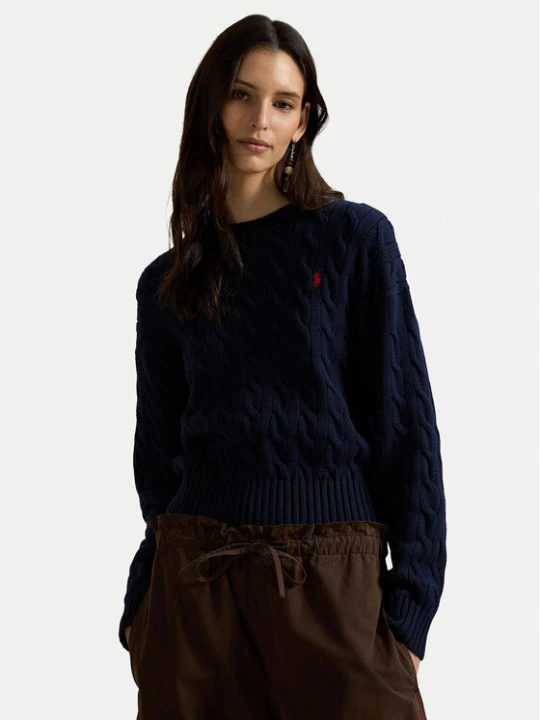Zdjęcie produktu Polo Ralph Lauren Sweter 211A96245001 Granatowy Relaxed Fit