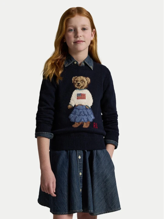 Zdjęcie produktu Polo Ralph Lauren Sweter 313702268001 Granatowy Regular Fit