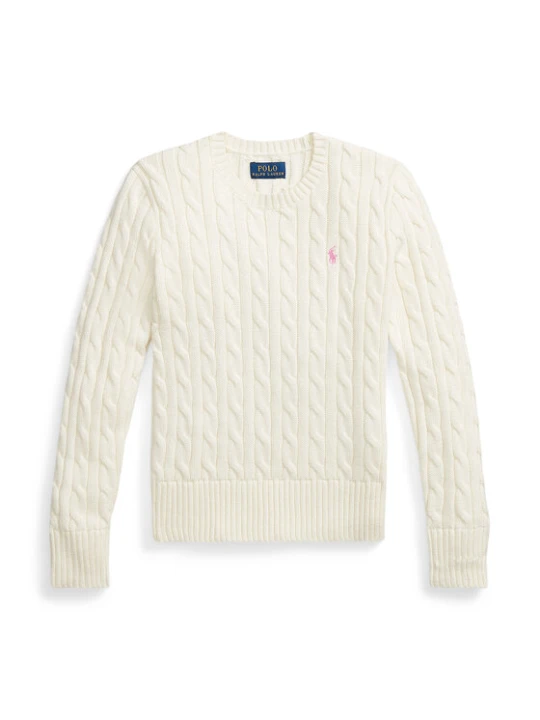 Zdjęcie produktu Polo Ralph Lauren Sweter 313901316011 Écru Regular Fit Kremowy
