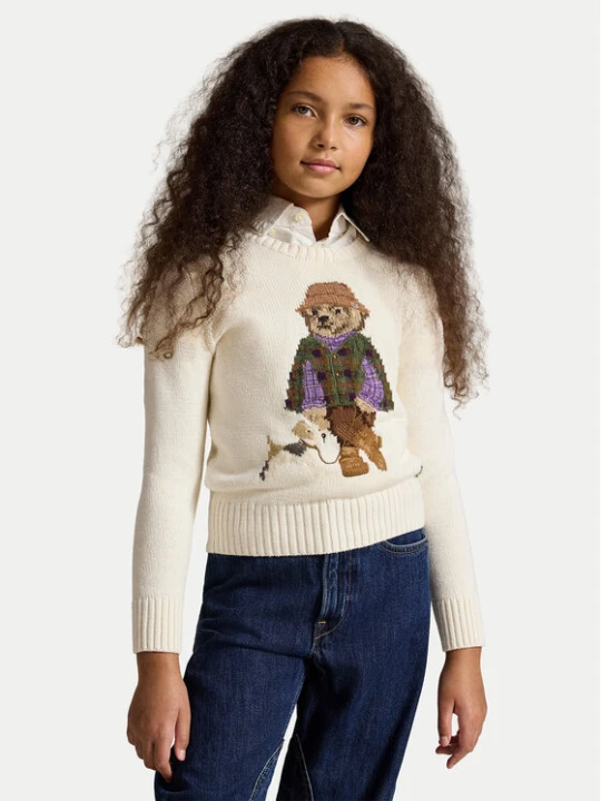 Zdjęcie produktu Polo Ralph Lauren Sweter 313B26004001 Kremowy Regular Fit