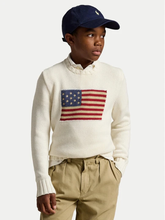 Zdjęcie produktu Polo Ralph Lauren Sweter 323668285006 Biały Regular Fit