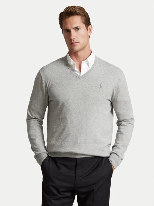 Zdjęcie produktu Polo Ralph Lauren Sweter 710670789002 Szary Slim Fit