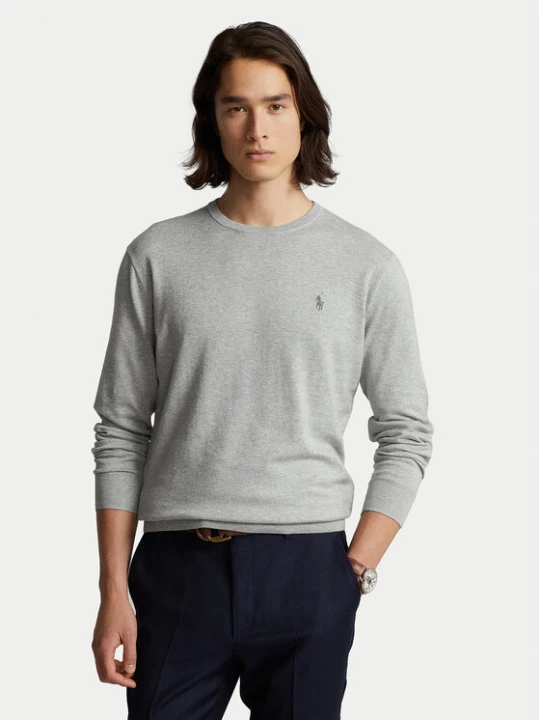 Zdjęcie produktu Polo Ralph Lauren Sweter 710684957003 Szary Slim Fit