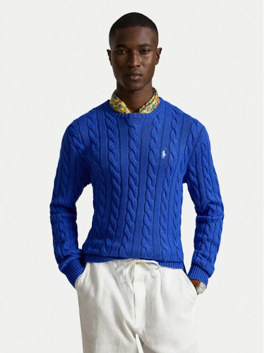 Zdjęcie produktu Polo Ralph Lauren Sweter 710775885546 Niebieski Regular Fit