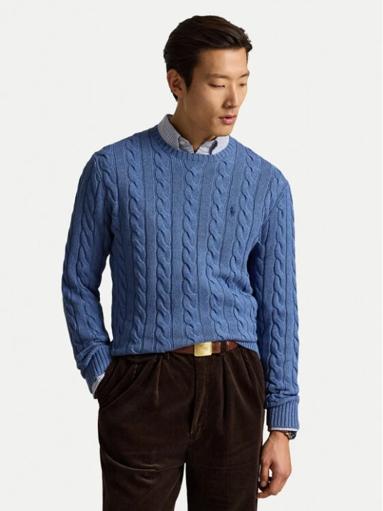 Zdjęcie produktu Polo Ralph Lauren Sweter 710775885548 Niebieski Regular Fit