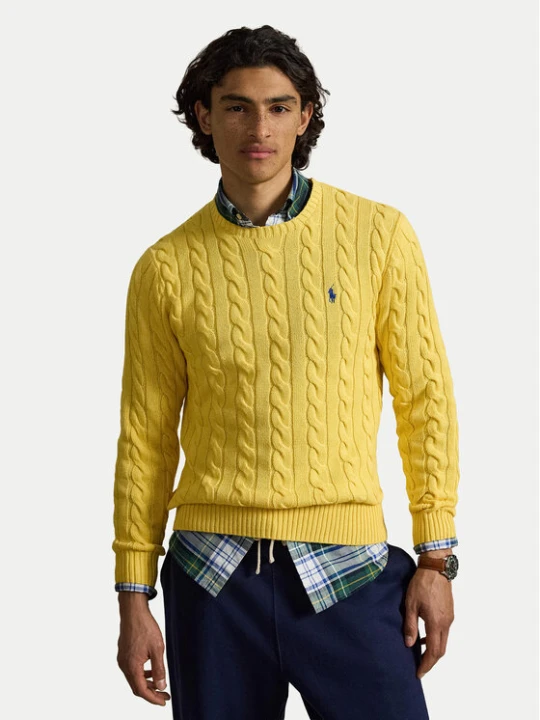 Zdjęcie produktu Polo Ralph Lauren Sweter 710775885549 Żółty Regular Fit