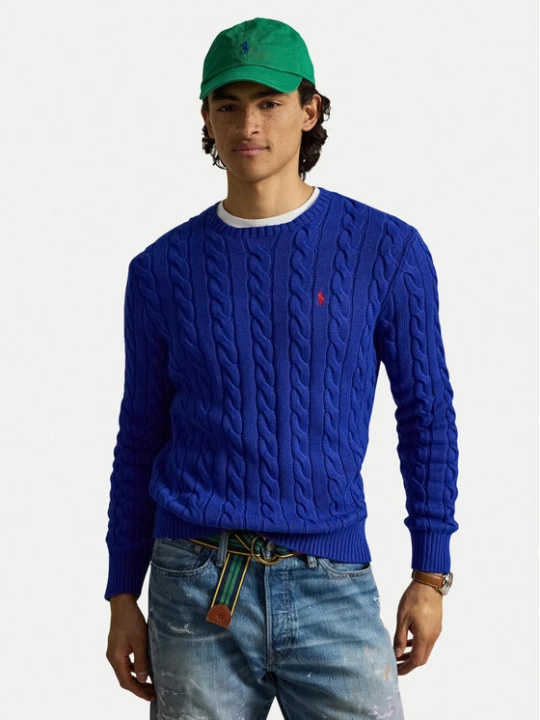 Zdjęcie produktu Polo Ralph Lauren Sweter 710775885553 Niebieski Regular Fit
