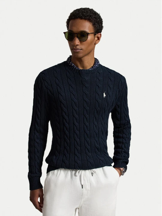 Zdjęcie produktu Polo Ralph Lauren Sweter 710775885555 Granatowy Regular Fit