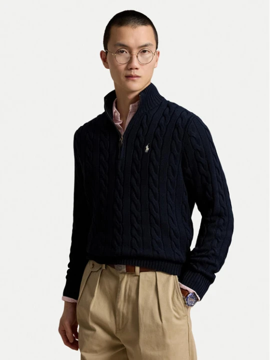 Zdjęcie produktu Polo Ralph Lauren Sweter 710810841500 Granatowy Regular Fit