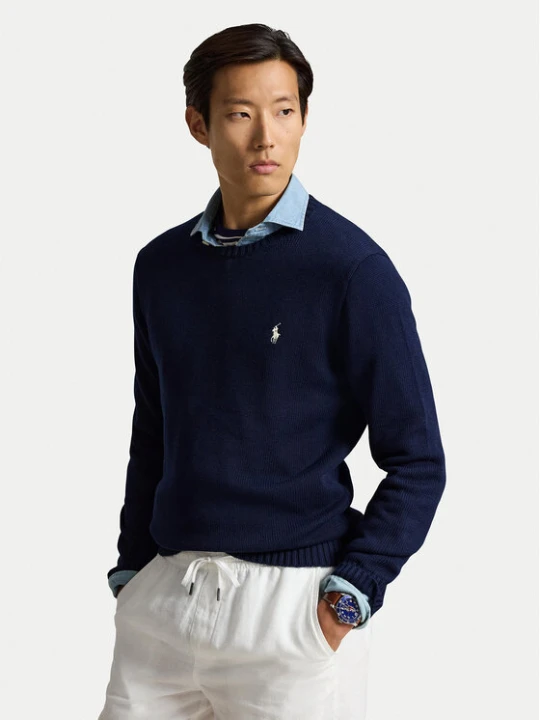 Zdjęcie produktu Polo Ralph Lauren Sweter 710810846503 Granatowy Regular Fit