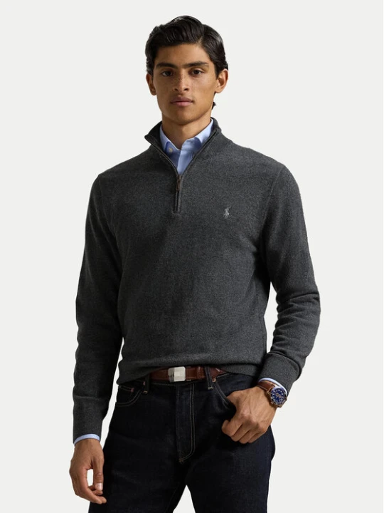 Zdjęcie produktu Polo Ralph Lauren Sweter 710876756017 Szary Regular Fit