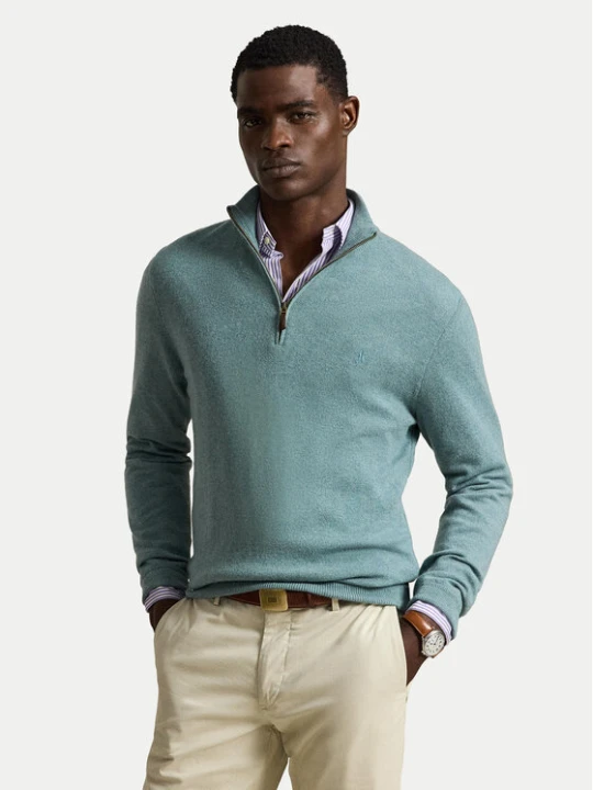 Zdjęcie produktu Polo Ralph Lauren Sweter 710876756500 Turkusowy Regular Fit