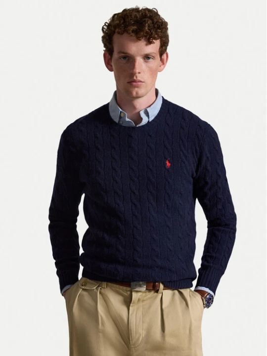 Zdjęcie produktu Polo Ralph Lauren Sweter 710876762002 Granatowy Regular Fit