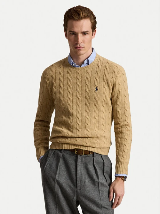 Zdjęcie produktu Polo Ralph Lauren Sweter 710876762009 Beżowy Regular Fit
