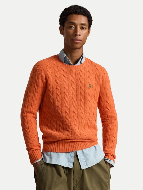 Zdjęcie produktu Polo Ralph Lauren Sweter 710876762500 Pomarańczowy Regular Fit