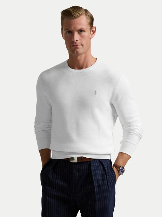 Zdjęcie produktu Polo Ralph Lauren Sweter 710918163504 Biały Regular Fit