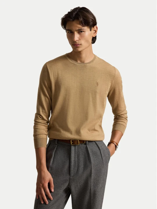 Zdjęcie produktu Polo Ralph Lauren Sweter 710954589005 Beżowy Regular Fit