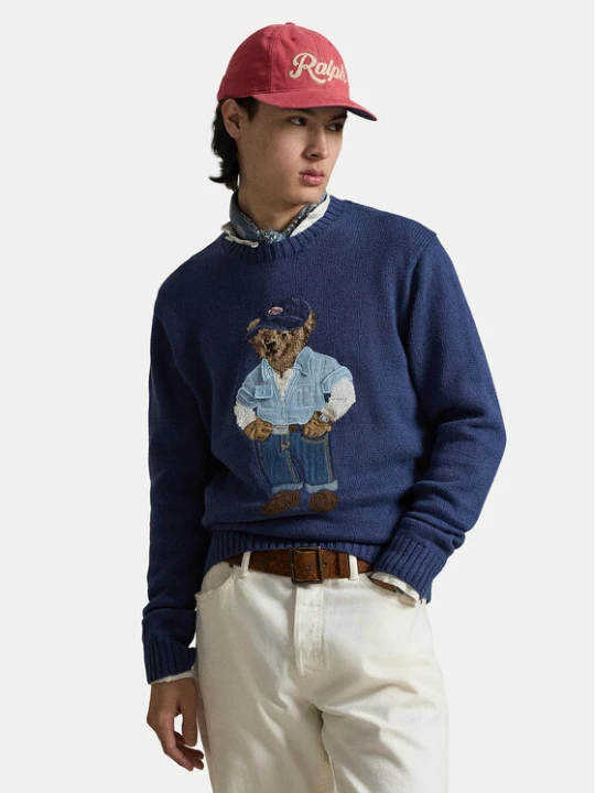 Zdjęcie produktu Polo Ralph Lauren Sweter 710A13002001 Niebieski Regular Fit